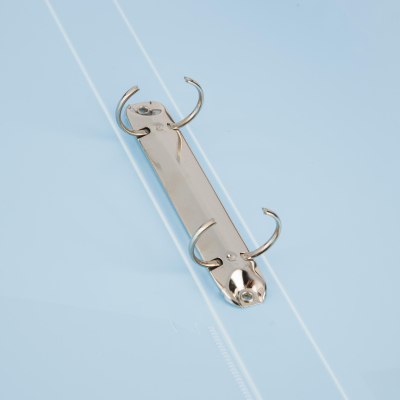 Папка на 2-х кольцах А4 Комус Русская серия Arctic голубая 25/32мм 900мкм