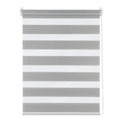 Жалюзи ARX_Рулонная штора день/ночь Бейс Серый 120x160 Мини