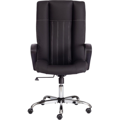 Кресло UT_Easy Chair Boston хром, кож/зам, черный, 36-6