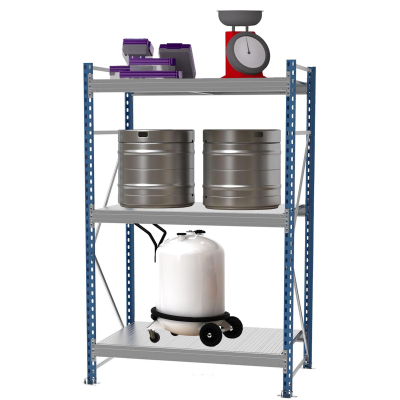 Стеллаж металлический MZ_SGR-V-1583-2,0 3 яруса 1500х800, Выс.2000