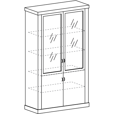 Шкаф М_PORTO PRT403 орех