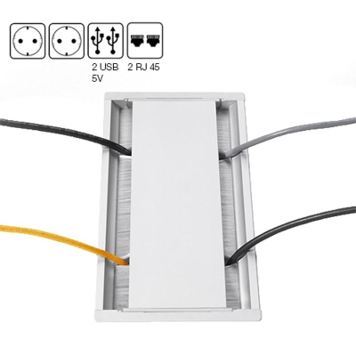 Стол Avizo для переговоров Ш240 д.парма/графит145S021