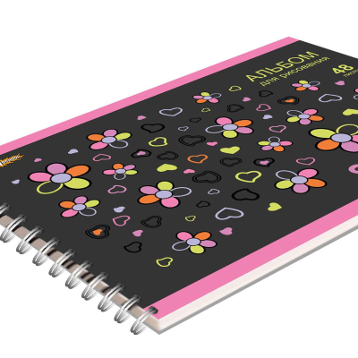 Альбом для рисования №1 School Smile 48 л. спираль А4, ВД