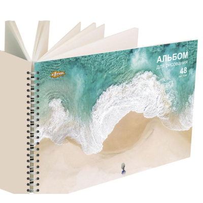 Альбом для рисования №1 Природа 48 л. спираль А4, ВД