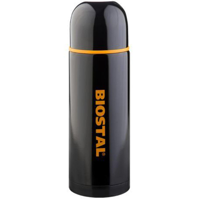 Термос БИОСТАЛЬ-СПОРТ с узкой горл. и круг. кр.,черный, 0,75л., NBP-750С