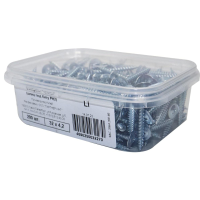 Саморезы ШСММ ПАРТНЕР 4,2х32 (200 шт/уп) контейнер (ФАС 2964 200 40)