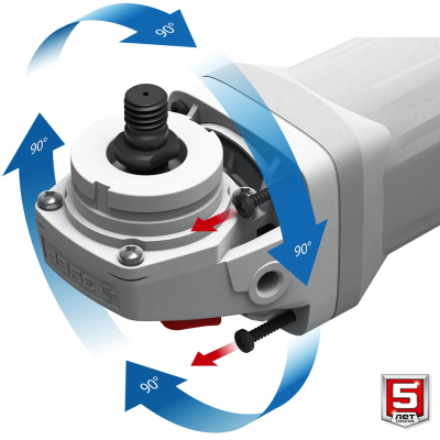 Шлифмашина угловая ЗУБР 125мм, 1500Вт, регул.оборотов (УШМ-П125-1500 ЭПСТ)