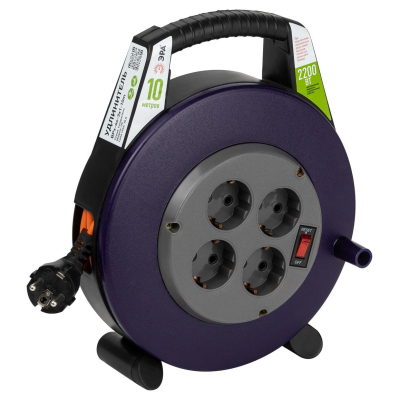 Удлинитель силовой BPx-4e-3x1-10m, ЭРА, Б0052927