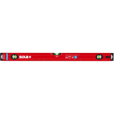 Уровень RED M 3 60, L=60 см, 3 глазка, точн. 0,3 мм/м SOLA (01812801)