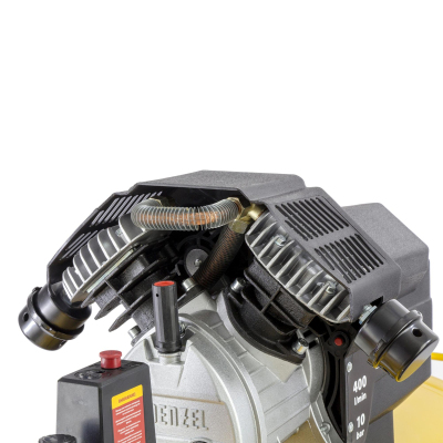 Компрессор поршневой DENZEL DKV2200/100, Х-PRO 400 л/мин, 100л (58079)