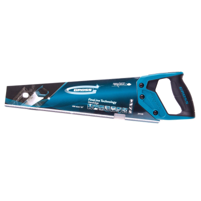 Ножовка по дереву GROSS PIRANHA, 400 мм, 7-8 TPI, зуб - 3D (24109)