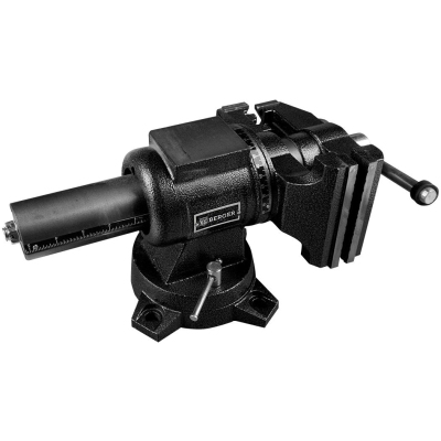 Тиски чугун.поворотные,трубный зажим,наковальня БАЛЬДР125мм,BERGER BG1340