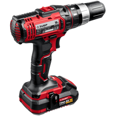 Дрель-шуруповерт аккум. ударн. ЗУБР Мастер 18В, 2х2.0Ач, 40Нм (ДШУ-185-22)