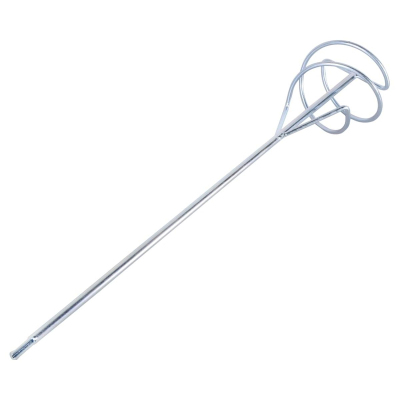 Насадка -миксер оцинкованная 120х600 мм, М14 для строительных смесей Вихрь