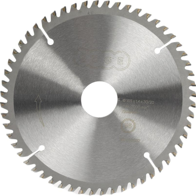 Диск пильный по ламинату EDGE d165x30/20мм, 56зуб (810010032)