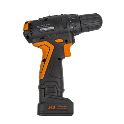 Дрель-шуруповерт аккумуляторная ВИХРЬ ДА-24Л-2К/Б 2,0 А/ч (72/14/24)