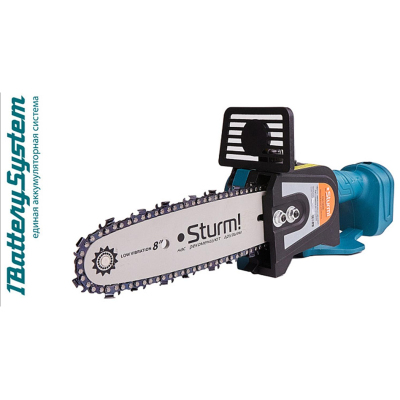 Пила цепная аккумуляторная б/щ Sturm CSC1808BL, 18 В, без ЗУ и АКБ, 20 см