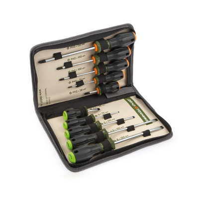 Набор отверток c трехкомпонентными рукоятками 10 штук Дело Техники 728100