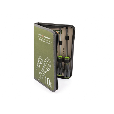 Набор отверток c трехкомпонентными рукоятками 10 штук Дело Техники 728100