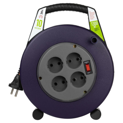 Удлинитель силовой BPx-4-2x0,75-10m, ЭРА, Б0052923