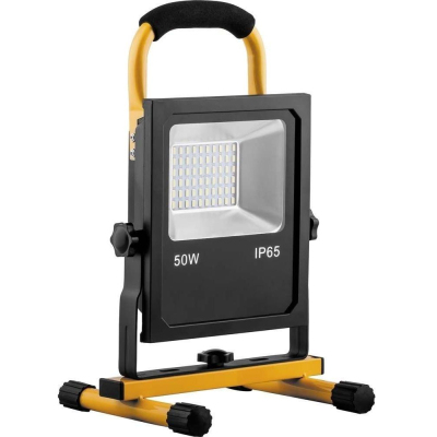 Прожектор светодиодный FERON переносной с ЗУ 50W, 6400K, SMD5730 (41531)