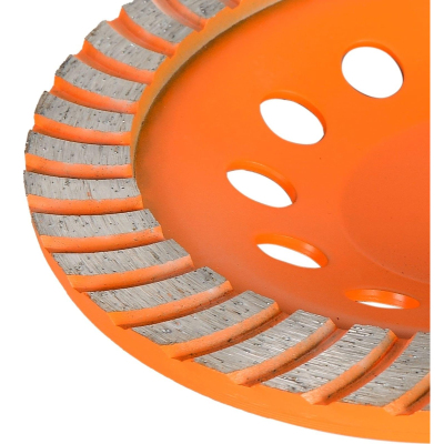 Чашка шлифовальная алмаз. Вихрь зачистная, 230 мм, Турбо (73/10/3/11)