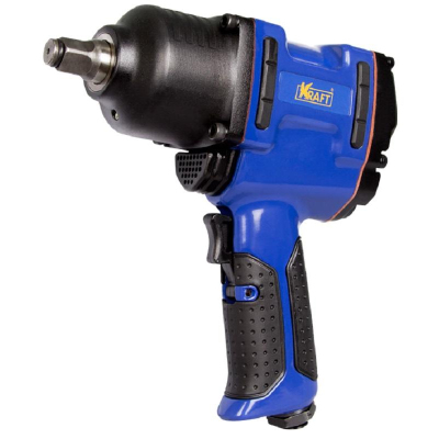 Гайковерт пневматический ударный KRAFT 1/2 900Нм с головками (KT 707007)