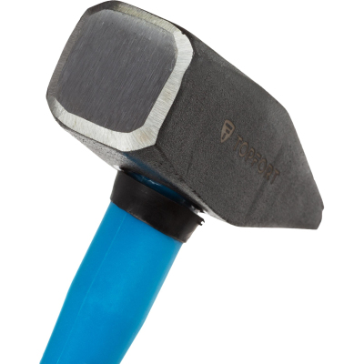 Молоток 1000 г TOPFORT из углеродистой стали, фибергласовая рукоятка