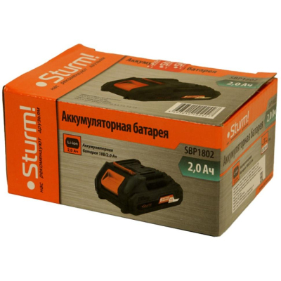 Аккумулятор Sturm! для инструмента серии 1BatterySystem, 18В, 2Ач (SBP1802)