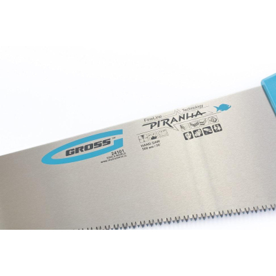 Ножовка по дереву GROSS PIRANHA, 500 мм, 7-8 TPI, зуб - 3D (24101)