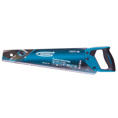 Ножовка по дереву GROSS PIRANHA,450 мм,11-12 TPI,кал.3D-зуб (24106)