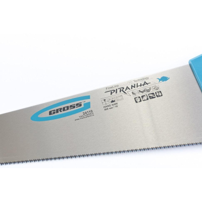 Ножовка по дереву GROSS PIRANHA, 400 мм, 11-12 TPI, зуб - 3D (24110)