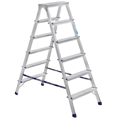 Стремянка Алюмет двухсторонняя алюминиевая 6 ст. AD7206