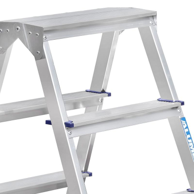 Стремянка Алюмет двухсторонняя алюминиевая 6 ст. AD7206