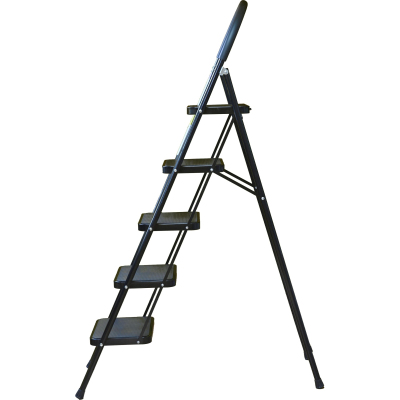 Стремянка Алюмет с широкими ступенями стальная, 5 ступеней МСН205