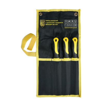 Набор рашпилей 200 мм 3 предмета BERGER BG1297