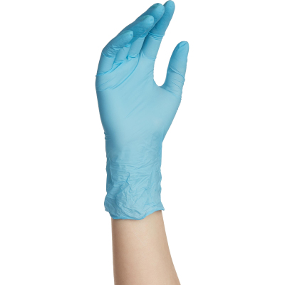 Перчатки нитрил. н/с. н/о ,голубые NitriMax (L) 50п/уп, 3гр