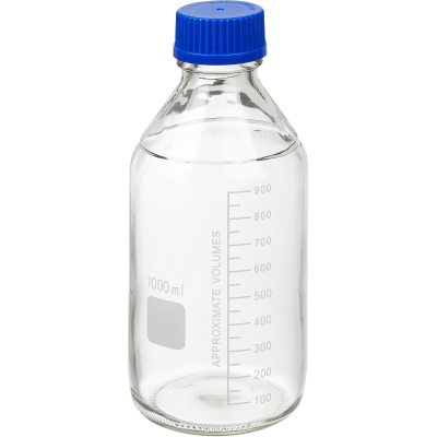 Банка 1000мл ТС с винтовой пластиковой крышкой (светлое стекло) Apexlab