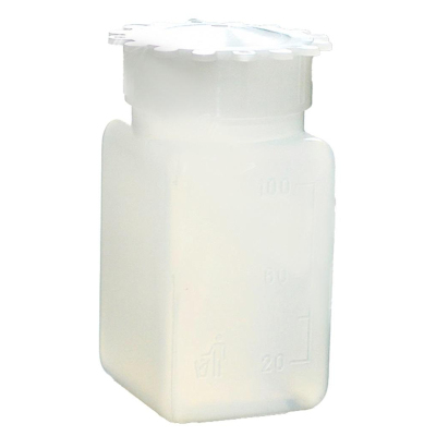 Емкость лабораторная (бутылка квадратная) 100 мл.,с дел., 11001514