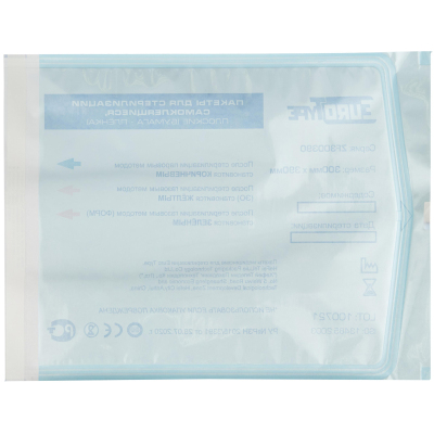Пакет для стерилизации комби.самокл. 300х390мм 200шт/уп EuroType (КНР)
