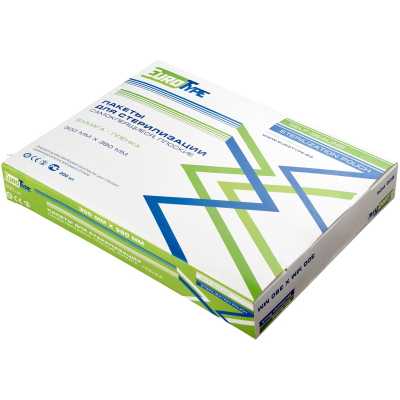 Пакет для стерилизации комби.самокл. 300х390мм 200шт/уп EuroType (КНР)