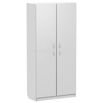 Шкаф для одежды медицинский MEG_2-х ств.2п. ЛДСП ШМБО (код МД-503.02) белый