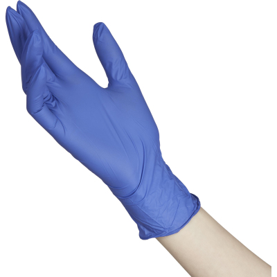 Перчатки нитрил. н/о,текст,SFM (XS) 50 пар/уп,фиолетово-голубые