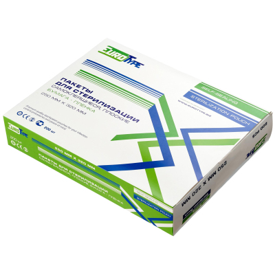 Пакет для стерилизации комби.самокл. 250х320мм 200шт/уп EuroType (КНР)