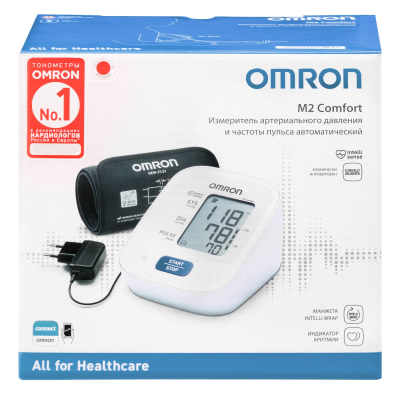 Тонометр автоматический OMRON M2 Comfort (ALRU) с адаптером