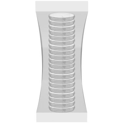 Чашка Петри Перинт 3-секц. стер. диаметр 90мм, 20шт/уп ЧБН3-В-14х90