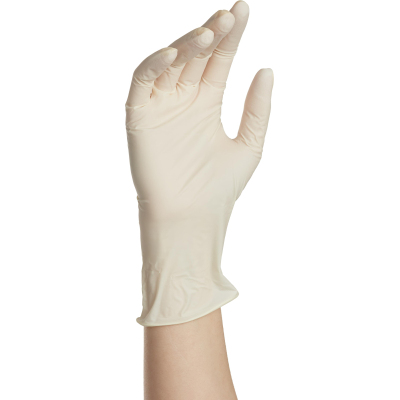 Мед.смотров. перчатки латекс, н/c,н/о,текстур беж/натур Benovy (М) 50 п/уп