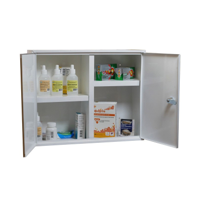 Аптечка металлическая Klesto D36, 2 металлические двери