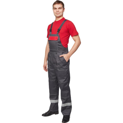 Костюм рабочий летний муж. Л20-КПК сер/красн (р.52-54) 194-200 (Арсенал-СП)