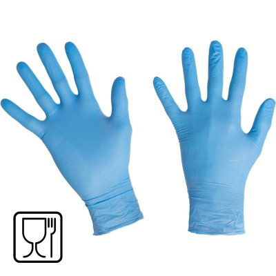Перчатки одноразовые нитрил Manipula Эксперт (DG-022), р-р S, 100шт/уп, ПС